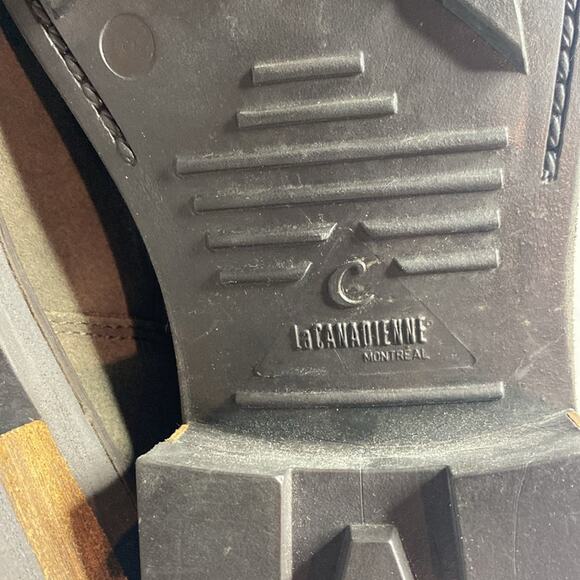 C La Canadienne Khaki Suede Leather Boots size 9.5 - Picture 5 of 8